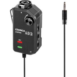 COMICA LINKFLEX AD2 XLR/6.35mm وصلة تحويل من كوميكا لتوصيل صوت المكسر أو الأوكس أو المايك العادي  إلى الجوال او الكاميرا لتسجيل الصوت من الممكن استخدامها للبث المباشر على وسائل التواصل الاجتماعي او التعليم عن بعد